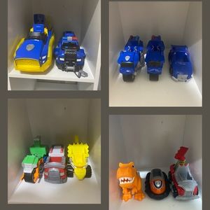 Paw patrol vehicle’s and figures for each vehicle